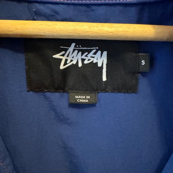 Stüssy Limited Edition 2015 Pink / Blue Contrast Stitched Windbreaker Size S - Picture 3 of 4